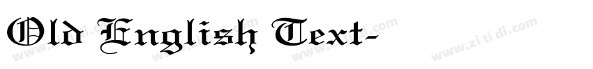 Old English Text字体转换